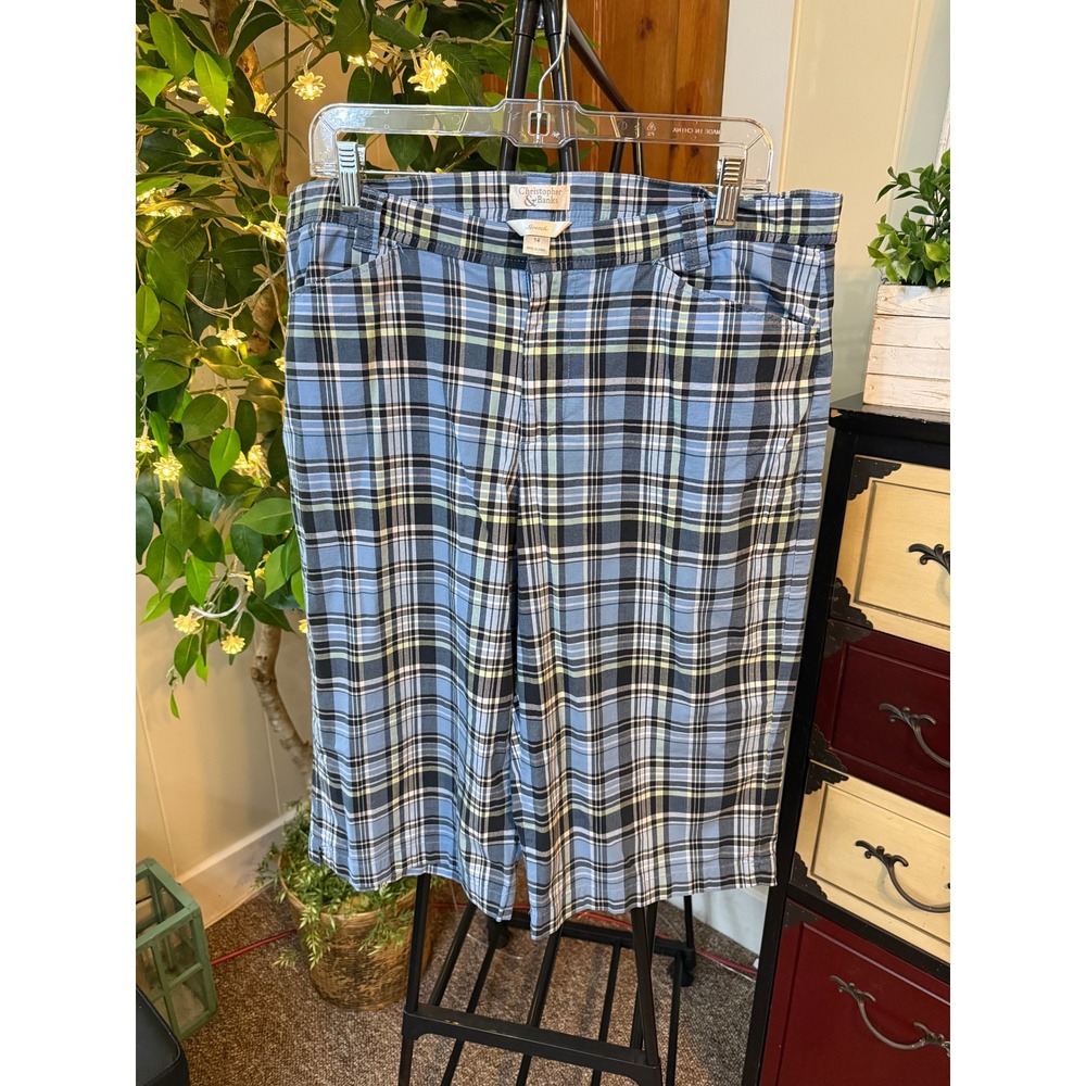 Christopher & Banks Women's Plaid Shorts Size 14 | Christopher & Banks